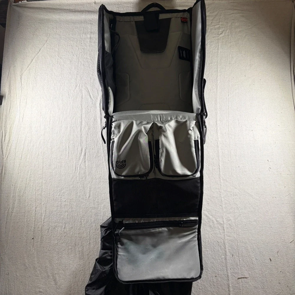 Anvanda V2 Backpack Unisex Medium Kodura Black Leather USB Charging Port NWT